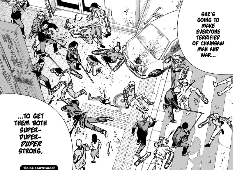 Chainsaw Man Manga Chapter 146 page 15 - Chainsaw Man War scene