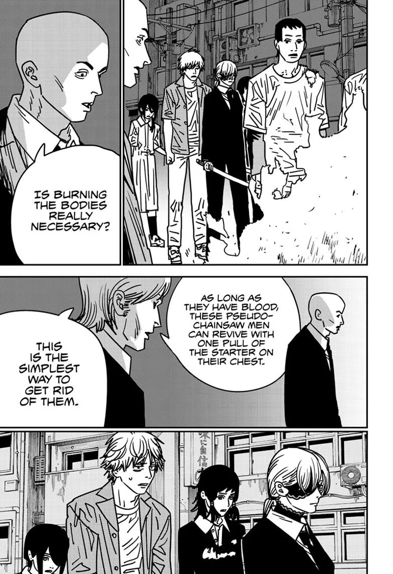 Chainsaw Man Manga Chapter 147 page 13 - Cremation scene