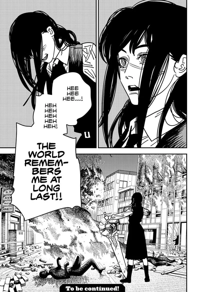 Chainsaw Man Manga Chapter 148 page 17 - Room 606 Sword scene