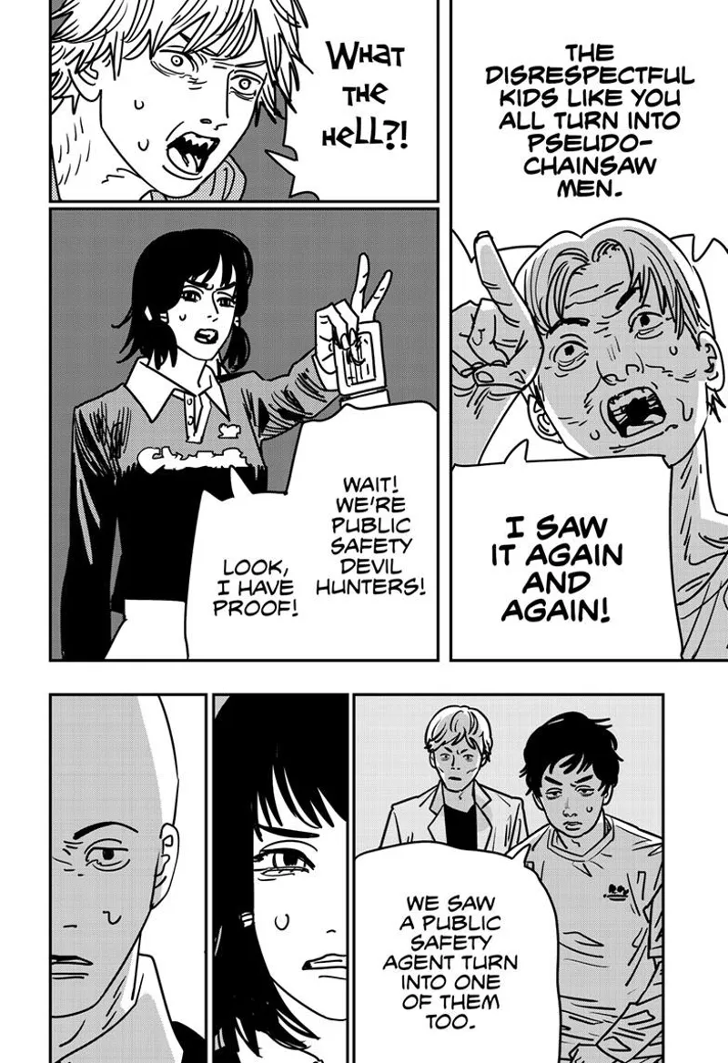 Chainsaw Man Manga Chapter 148 page 2 - Room 606 Sword scene