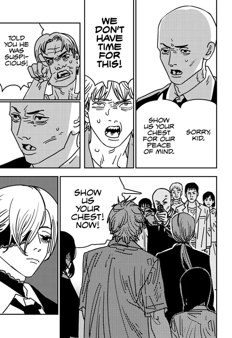 Chainsaw Man Manga Chapter 148 page 3 - Room 606 Sword scene