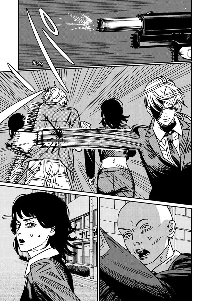 Chainsaw Man Manga Chapter 148 page 5 - Room 606 Sword scene