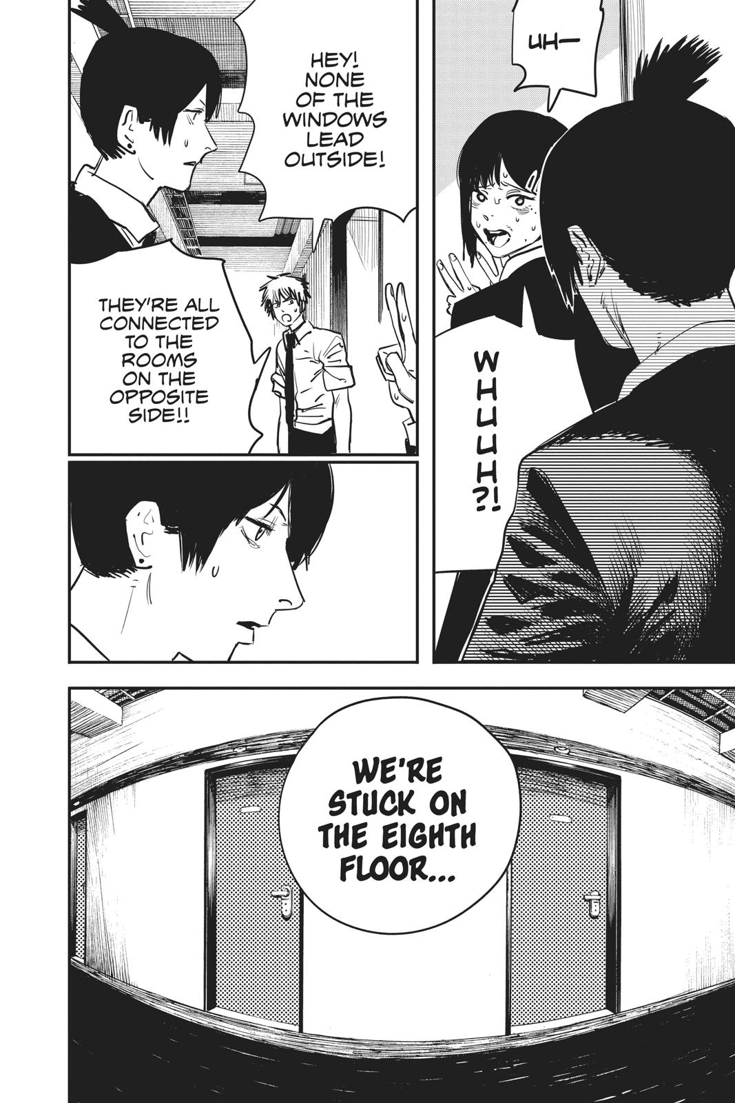Chainsaw Man Manga Chapter 15 page 14 - Endless 8th Floor scene
