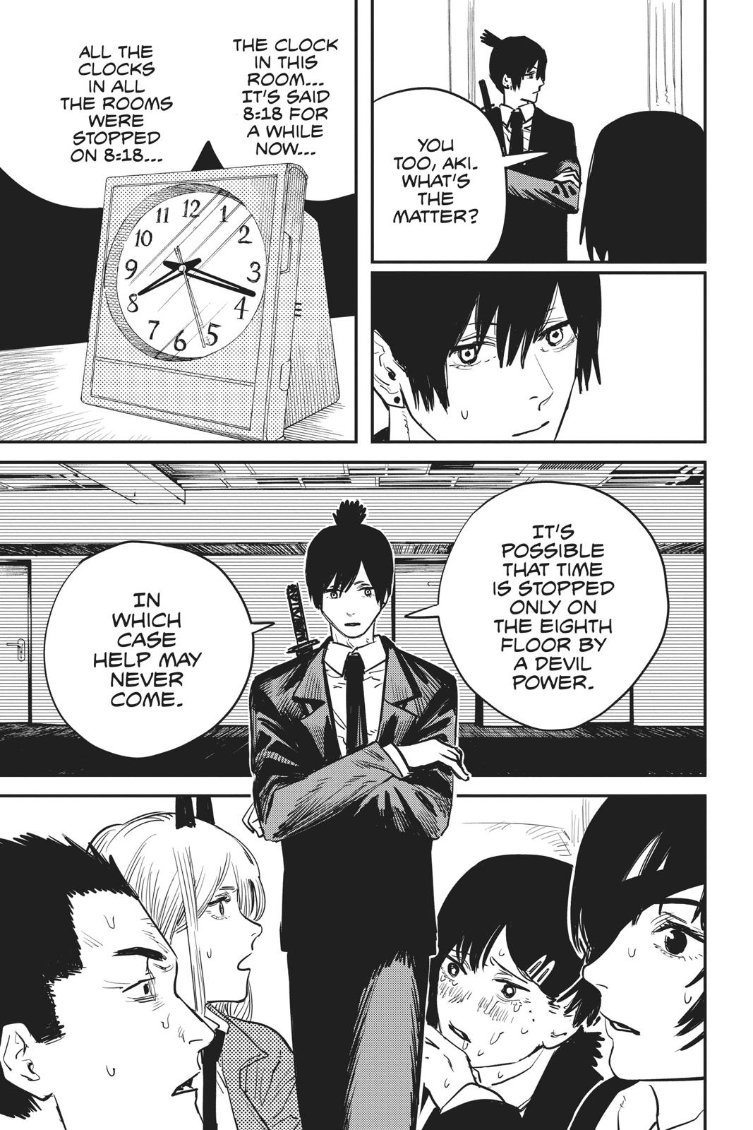 Chainsaw Man Manga Chapter 15 page 19 - Endless 8th Floor scene