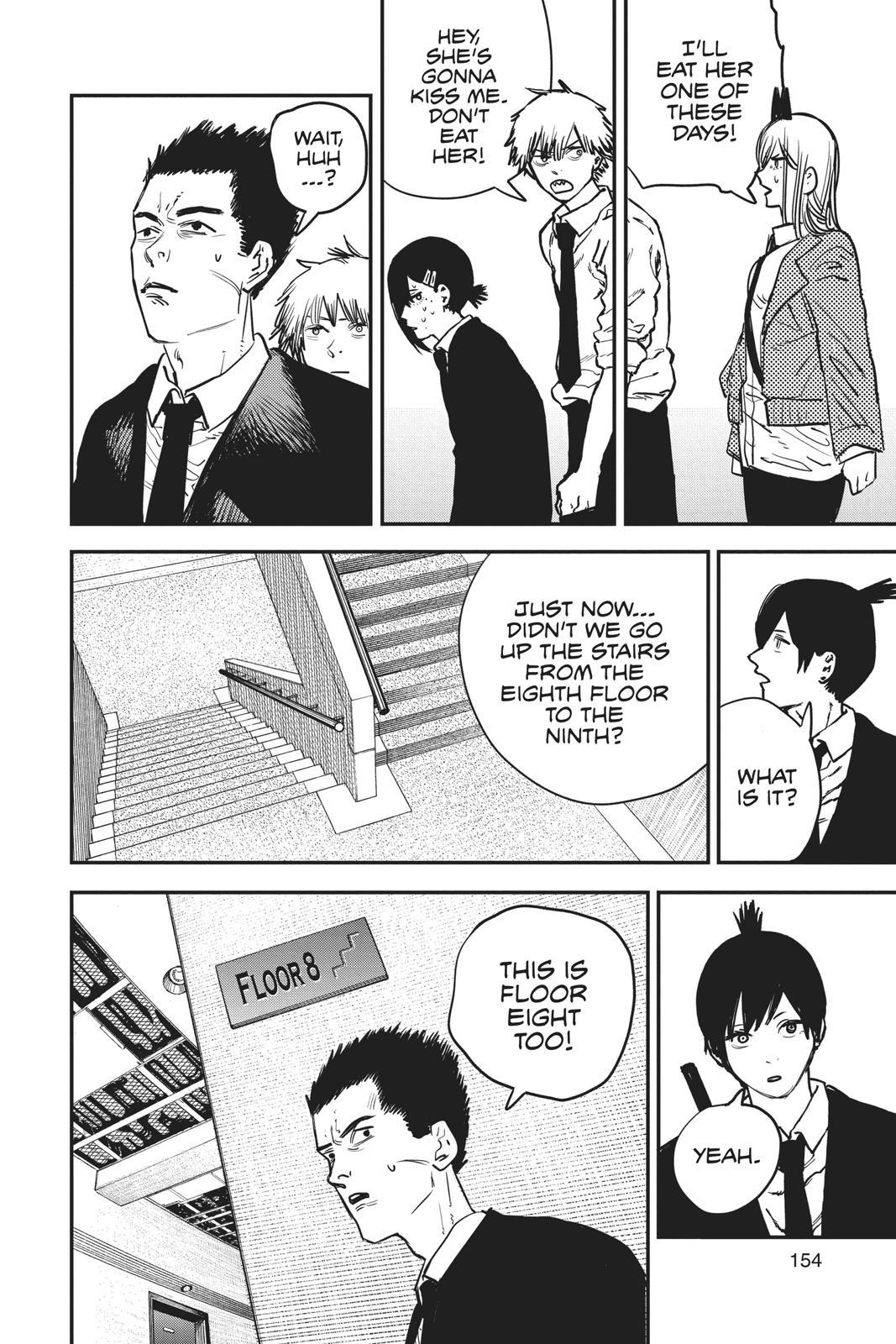 Chainsaw Man Manga Chapter 15 page 8 - Endless 8th Floor scene