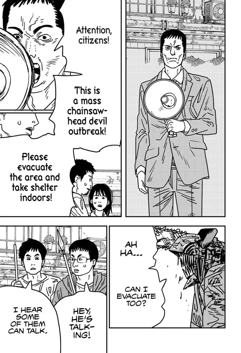 Chainsaw Man Manga Chapter 153 page 5 - Chainsaw Man Hunters scene