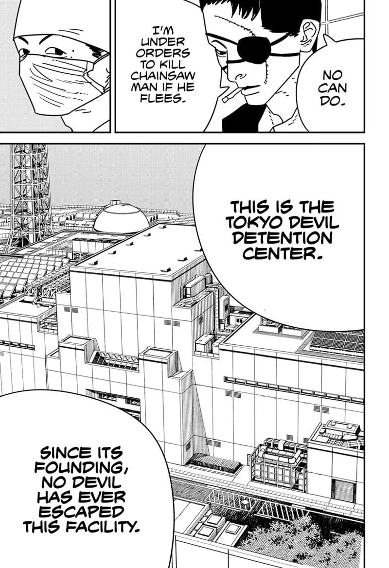 Chainsaw Man Manga Chapter 156 page 14 - Whup Whup Whup Whup Bzzz Split Split scene