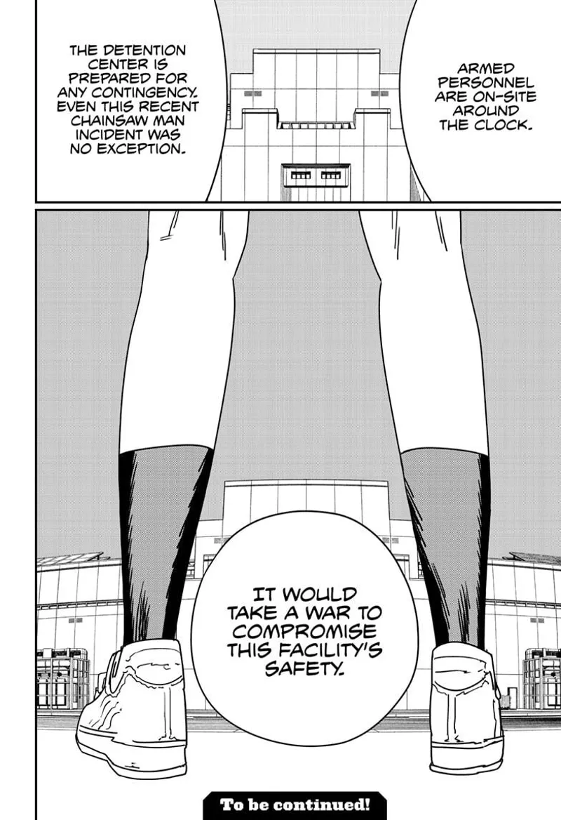 Chainsaw Man Manga Chapter 156 page 15 - Whup Whup Whup Whup Bzzz Split Split scene