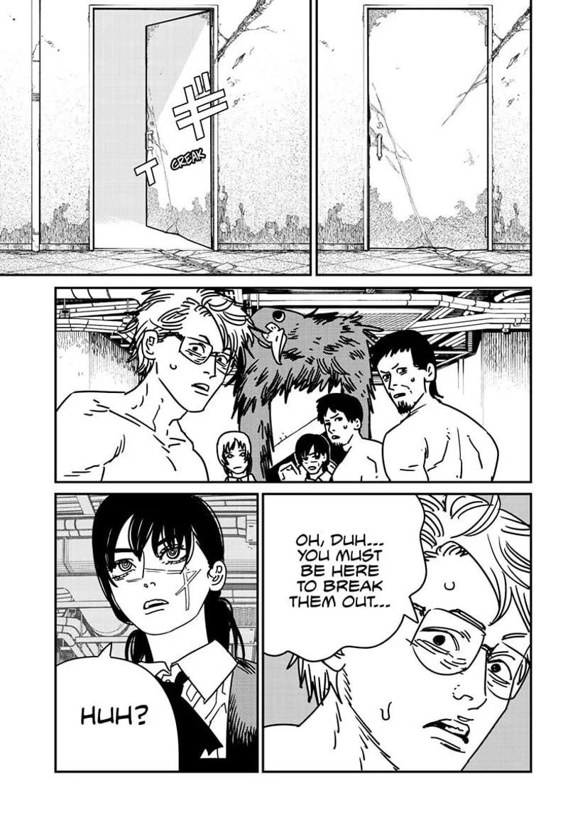 Chainsaw Man Manga Chapter 158 page 10 - Gyohnee Guillotine scene