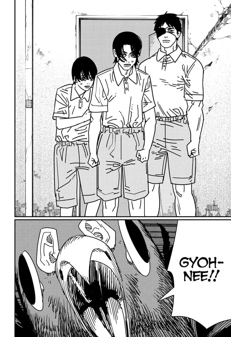 Chainsaw Man Manga Chapter 158 page 11 - Gyohnee Guillotine scene