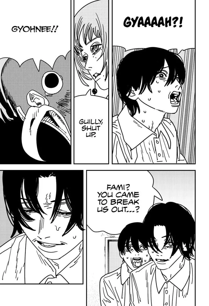 Chainsaw Man Manga Chapter 158 page 12 - Gyohnee Guillotine scene