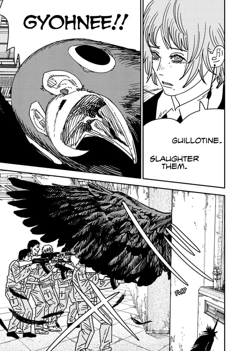 Chainsaw Man Manga Chapter 158 page 4 - Gyohnee Guillotine scene