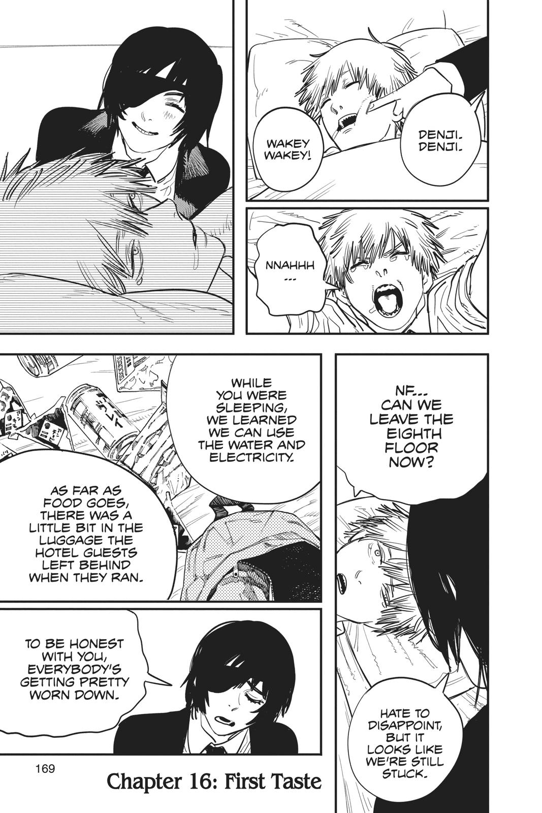 Chainsaw Man Manga Chapter 16 page 1 - The First Taste scene