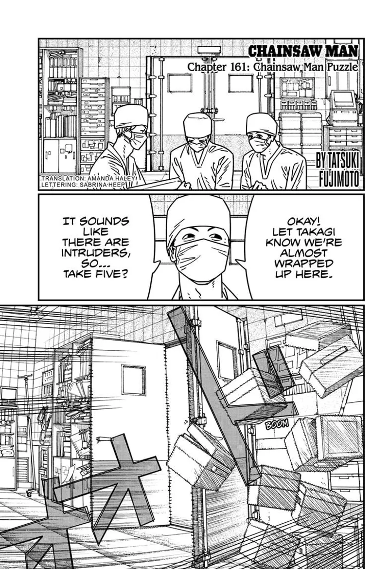 Chainsaw Man Manga Chapter 161 page 1 - Chainsaw Man Puzzle scene