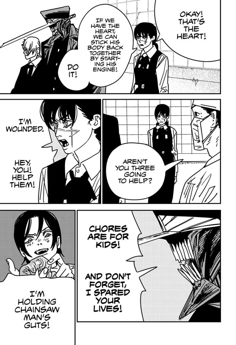 Chainsaw Man Manga Chapter 161 page 7 - Chainsaw Man Puzzle scene