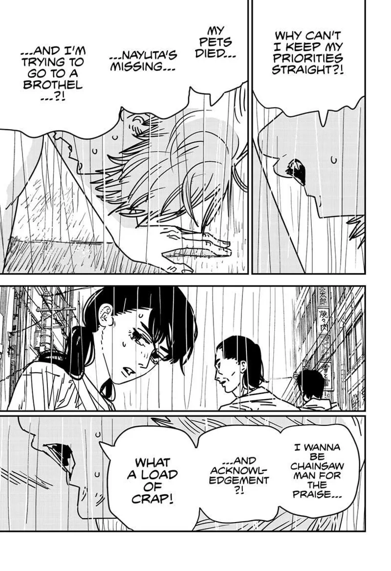 Chainsaw Man Manga Chapter 166 page 11 - Rain, Brothel, Removal scene