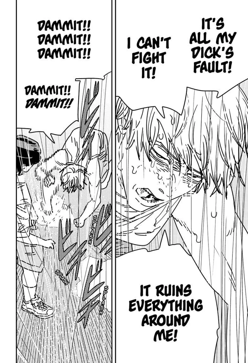 Chainsaw Man Manga Chapter 166 page 14 - Rain, Brothel, Removal scene