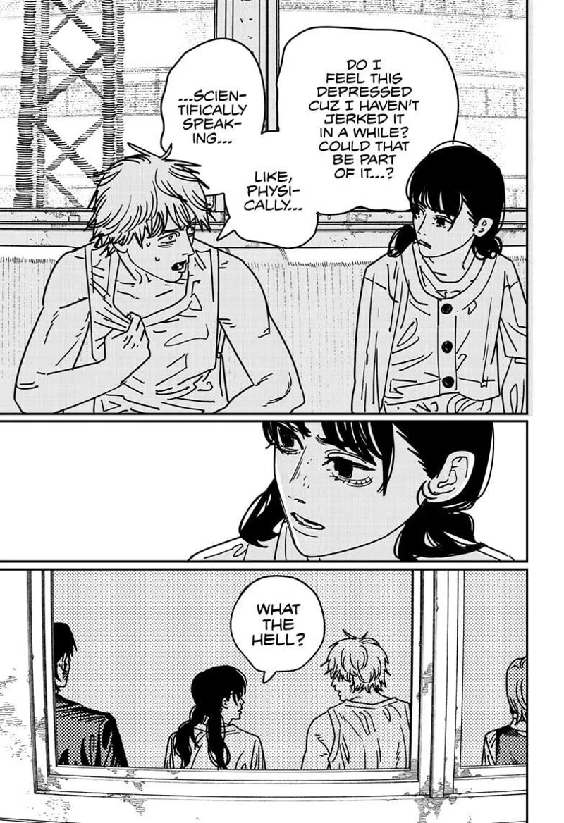 Chainsaw Man Manga Chapter 166 page 5 - Rain, Brothel, Removal scene