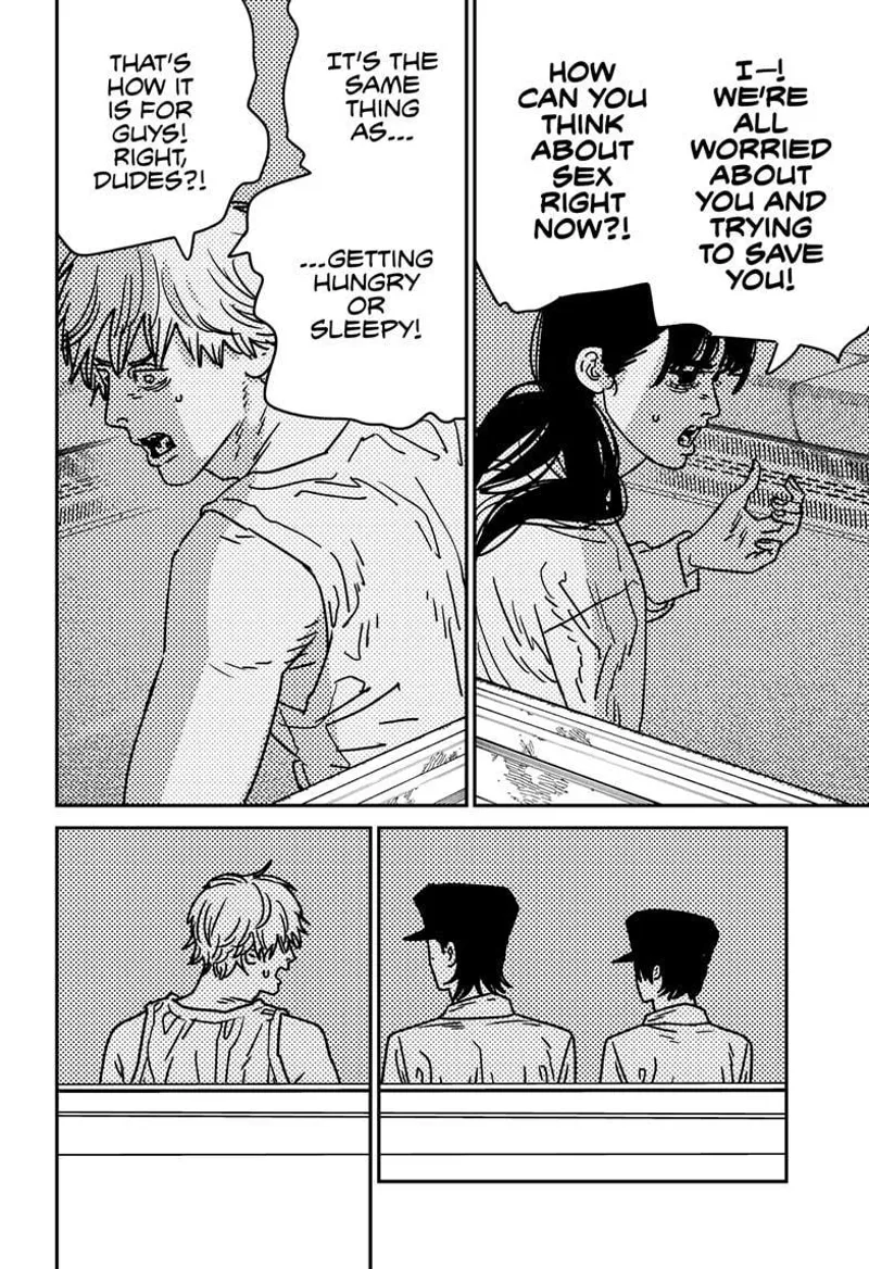 Chainsaw Man Manga Chapter 166 page 6 - Rain, Brothel, Removal scene