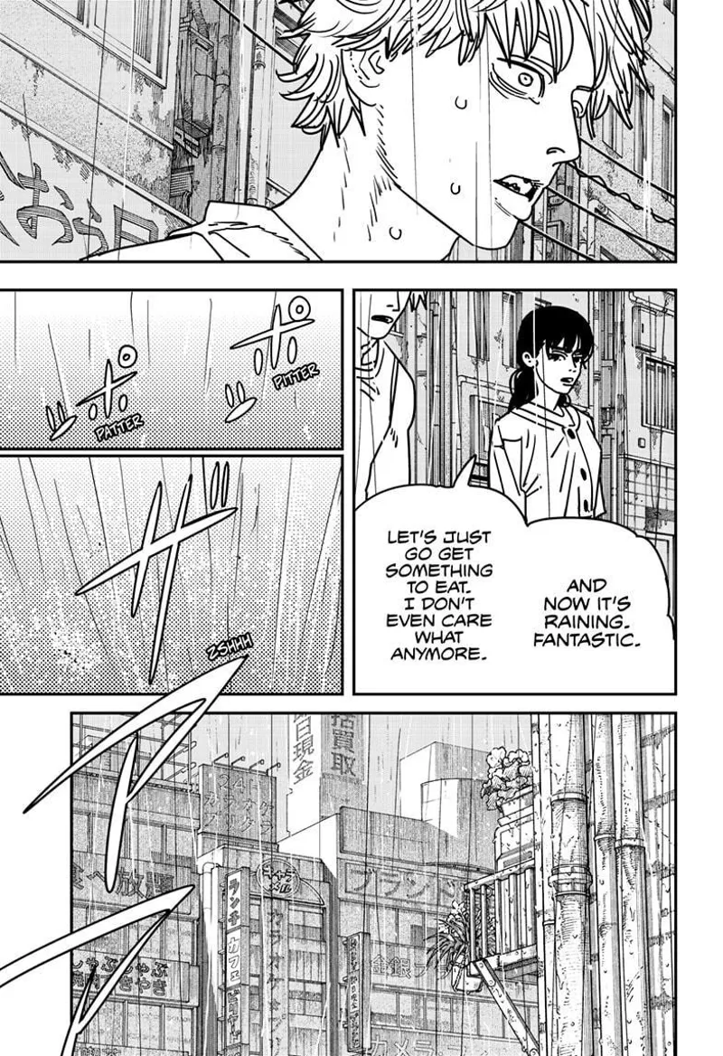Chainsaw Man Manga Chapter 166 page 9 - Rain, Brothel, Removal scene