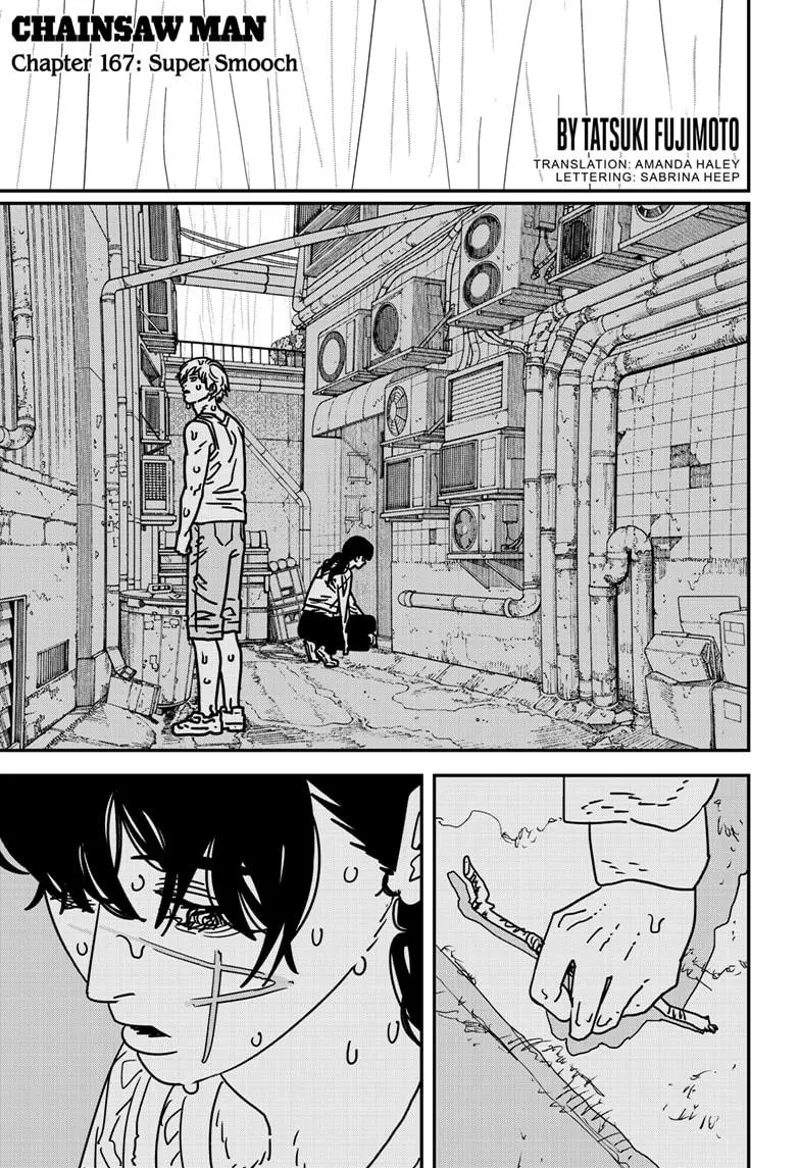 Chainsaw Man Manga Chapter 167 page 1 - Super Smooch scene