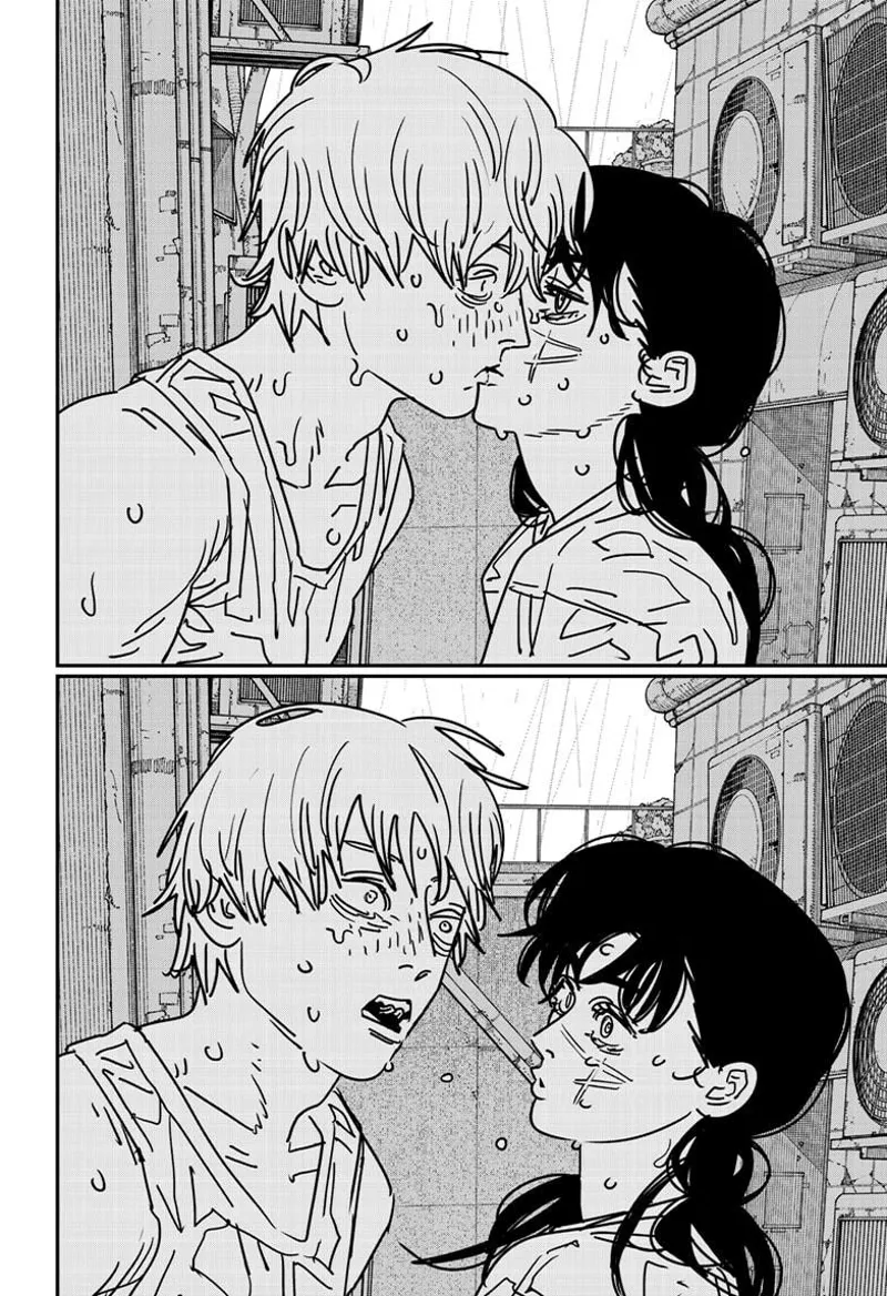 Chainsaw Man Manga Chapter 167 page 10 - Super Smooch scene