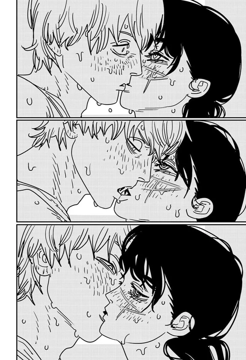 Chainsaw Man Manga Chapter 167 page 14 - Super Smooch scene