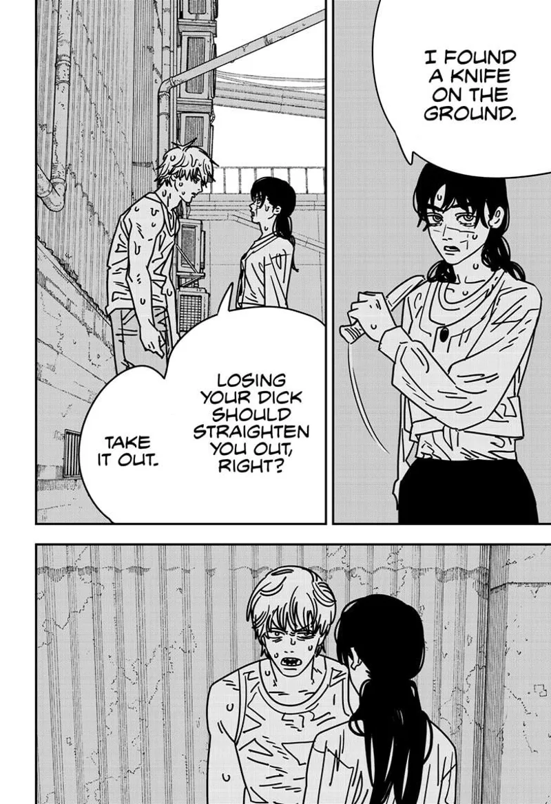 Chainsaw Man Manga Chapter 167 page 2 - Super Smooch scene