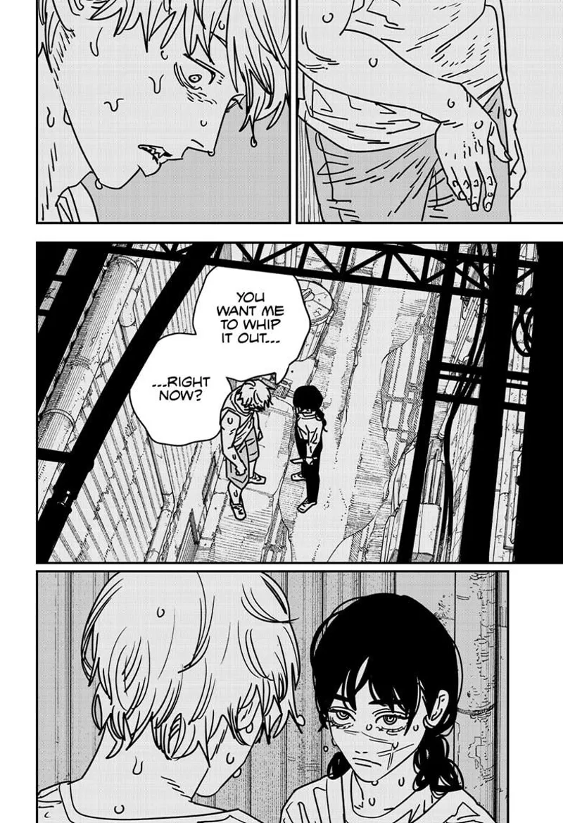 Chainsaw Man Manga Chapter 167 page 4 - Super Smooch scene