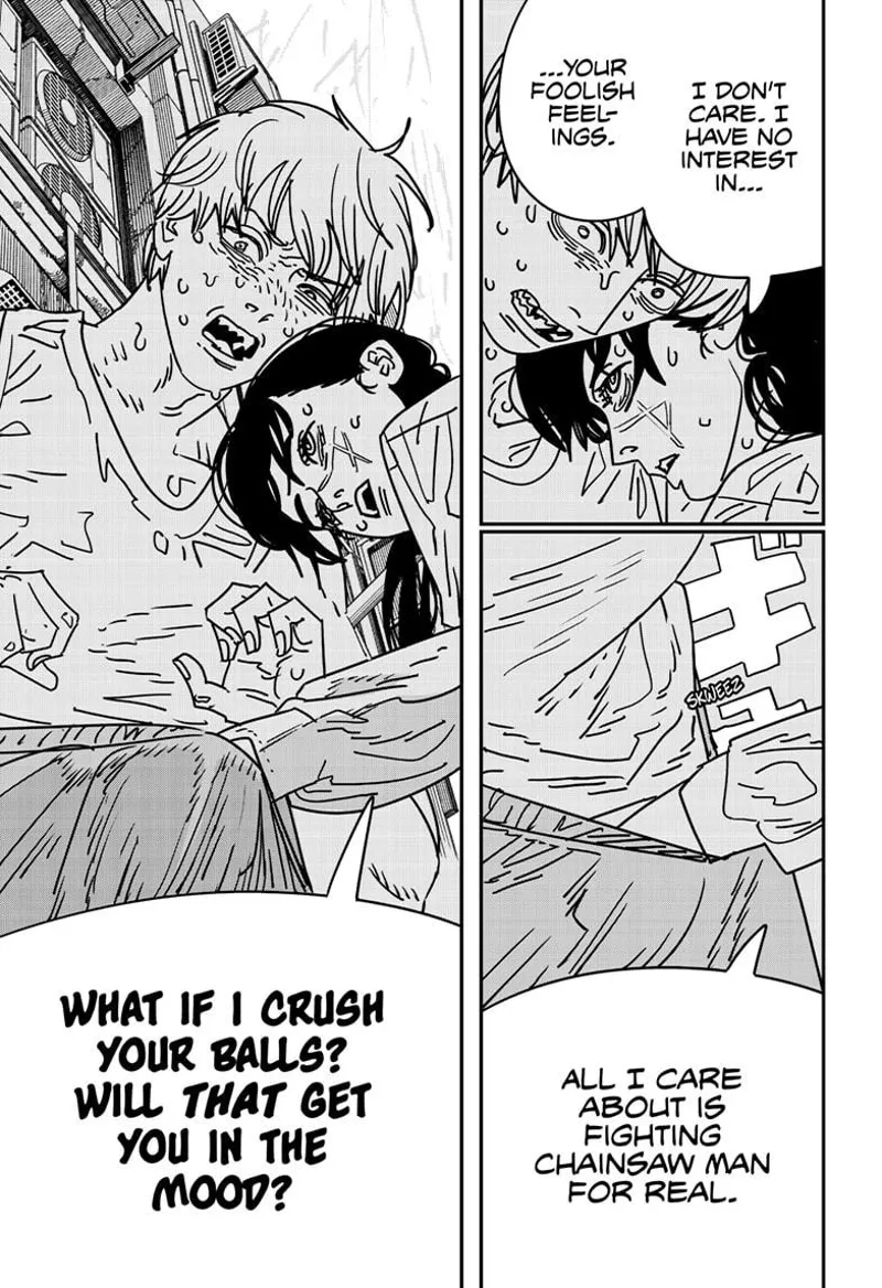 Chainsaw Man Manga Chapter 167 page 7 - Super Smooch scene