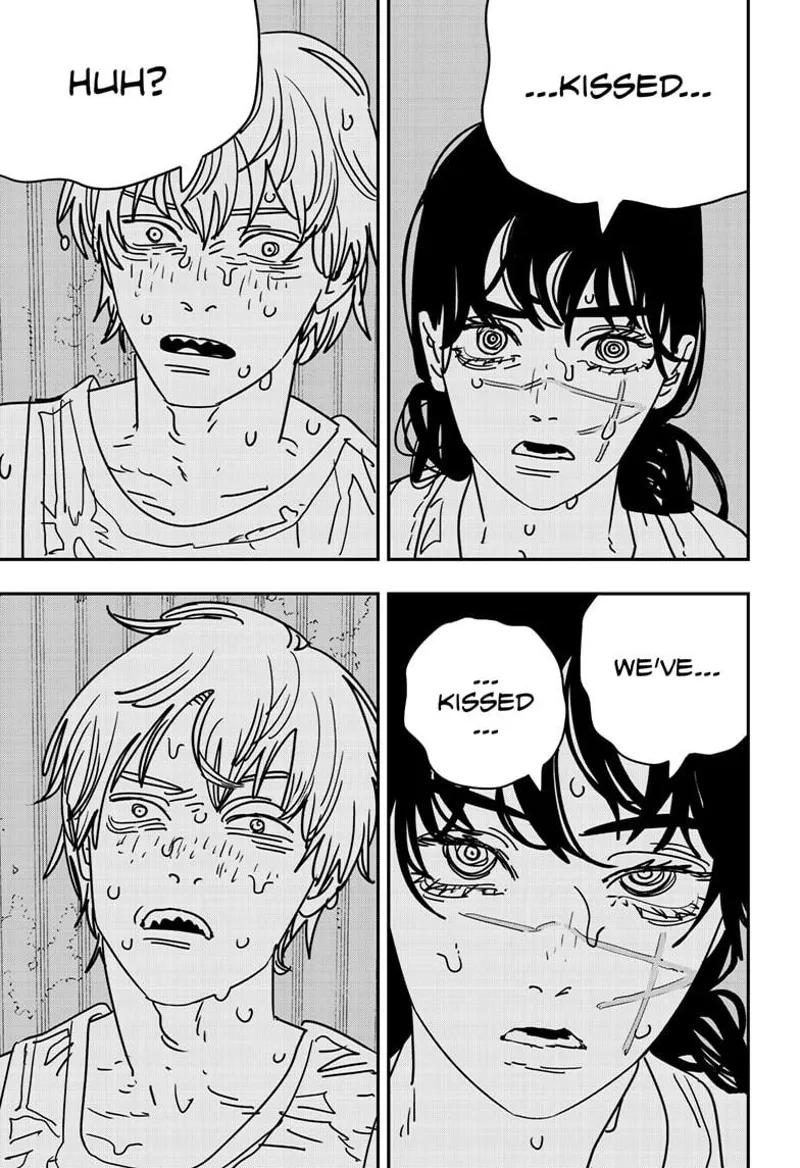 Chainsaw Man Manga Chapter 167 page 9 - Super Smooch scene