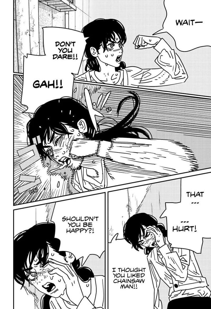 Chainsaw Man Manga Chapter 168 page 12 - Kiss, Love, Sperm scene