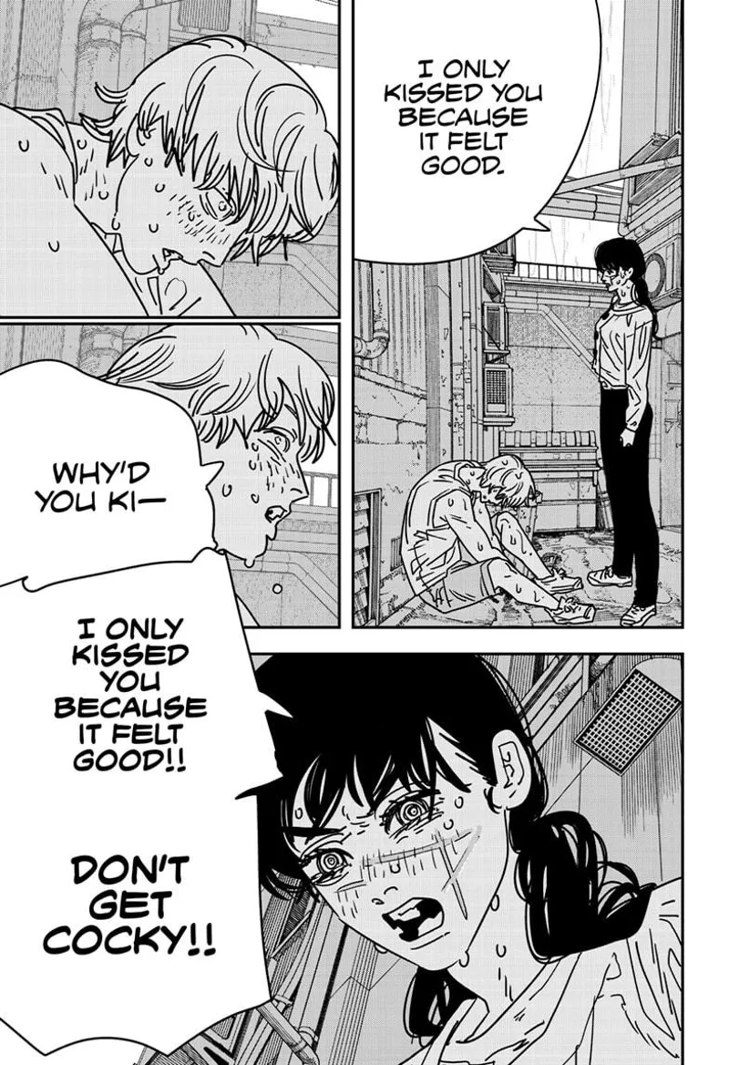 Chainsaw Man Manga Chapter 168 page 3 - Kiss, Love, Sperm scene