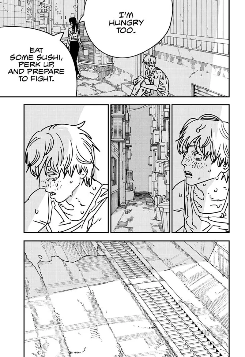 Chainsaw Man Manga Chapter 168 page 7 - Kiss, Love, Sperm scene