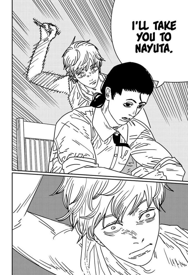 Chainsaw Man Manga Chapter 169 page 12 - Hands and Adaptation scene