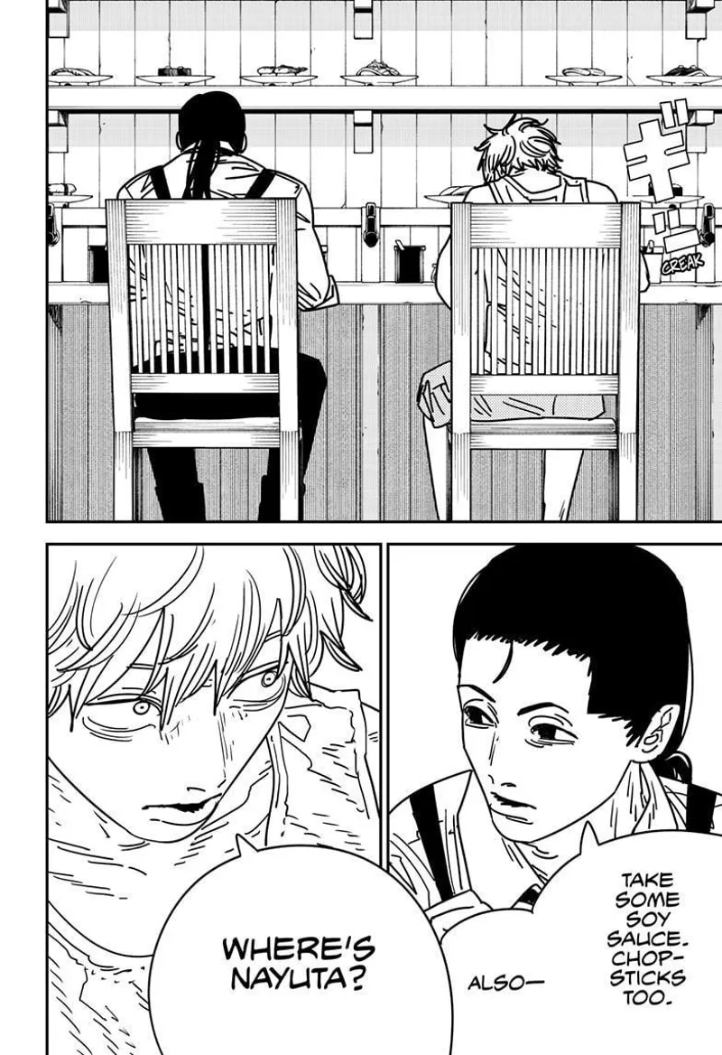 Chainsaw Man Manga Chapter 169 page 14 - Hands and Adaptation scene