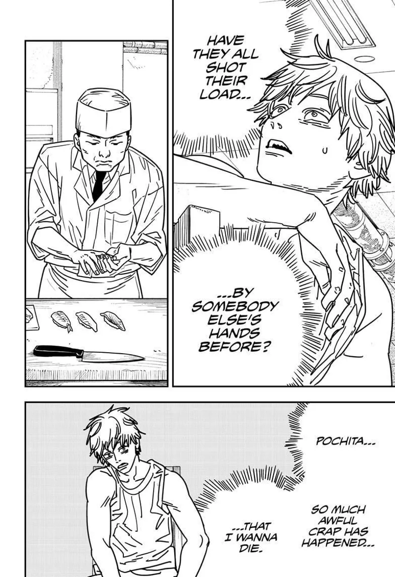 Chainsaw Man Manga Chapter 169 page 4 - Hands and Adaptation scene