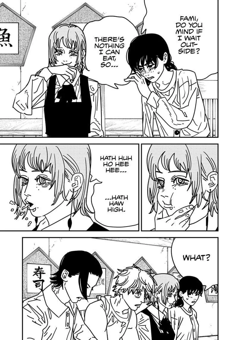 Chainsaw Man Manga Chapter 169 page 7 - Hands and Adaptation scene