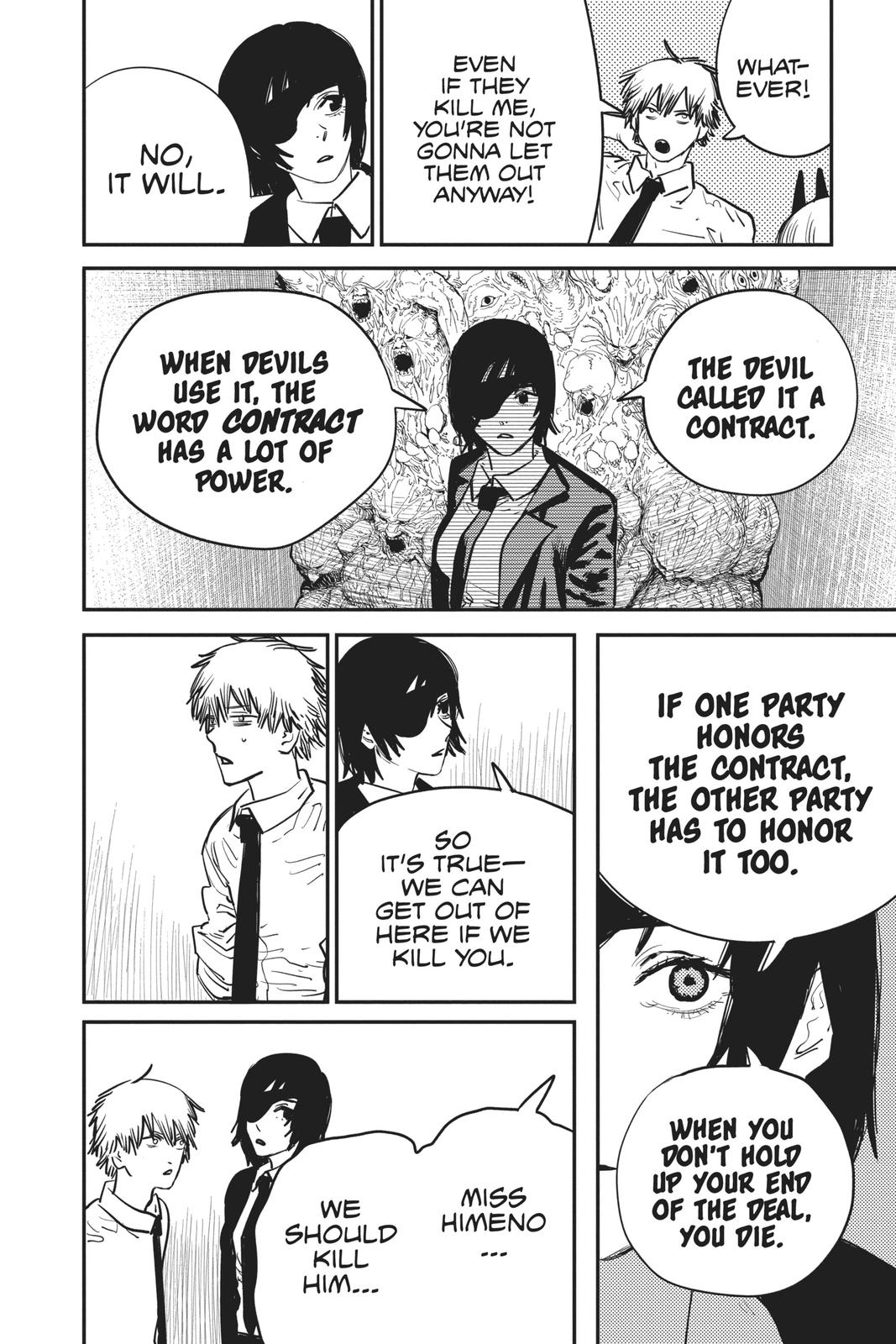 Chainsaw Man Manga Chapter 17 page 13 - Kill Denji scene