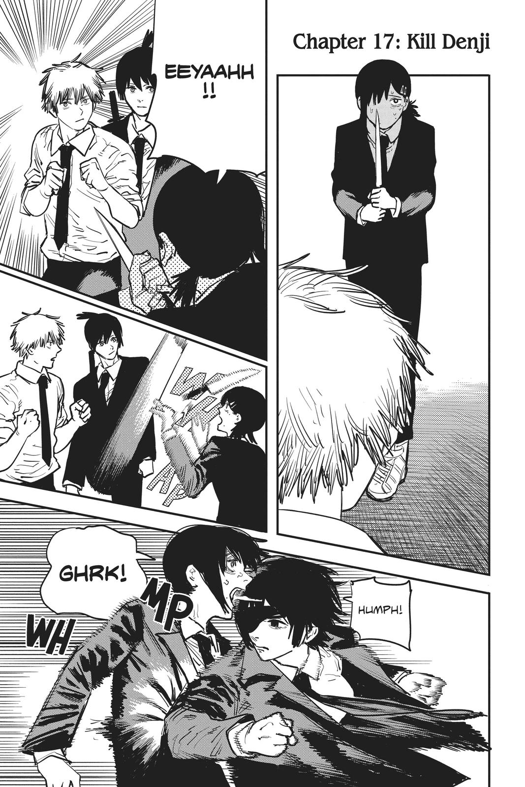 Chainsaw Man Manga Chapter 17 page 8 - Kill Denji scene