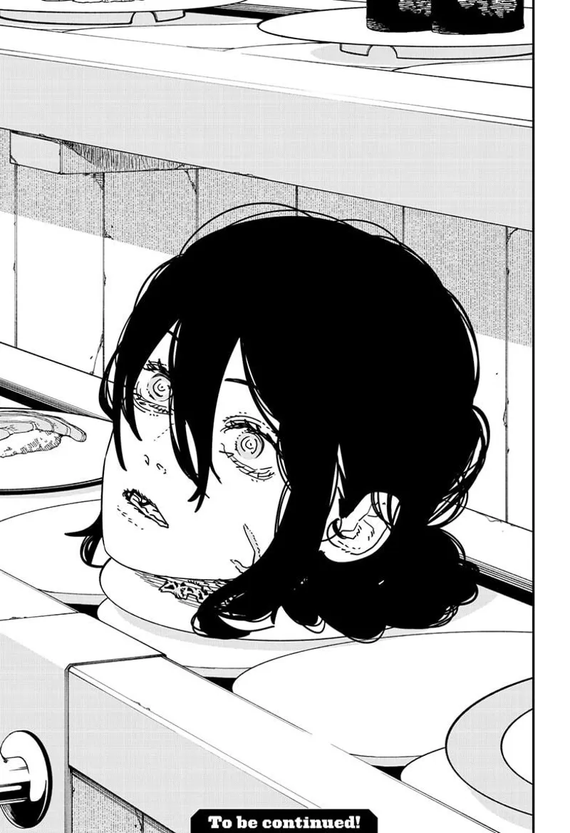 Chainsaw Man Manga Chapter 170 page 15 - How to Eat Sushi scene