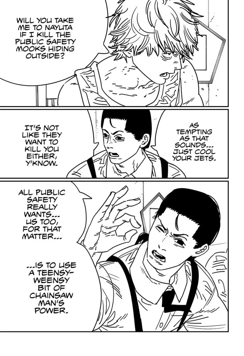 Chainsaw Man Manga Chapter 170 page 5 - How to Eat Sushi scene