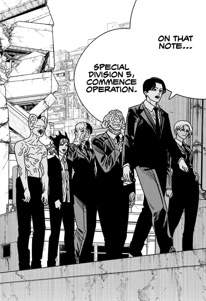 Chainsaw Man Manga Chapter 171 page 14 - Special Division 5 scene
