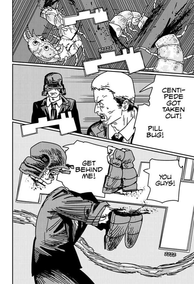 Chainsaw Man Manga Chapter 172 page 11 - Bzzz! Boom! Chomp! scene