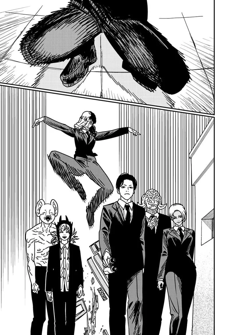 Chainsaw Man Manga Chapter 172 page 2 - Bzzz! Boom! Chomp! scene