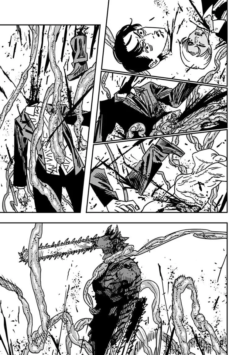 Chainsaw Man Manga Chapter 172 page 6 - Bzzz! Boom! Chomp! scene