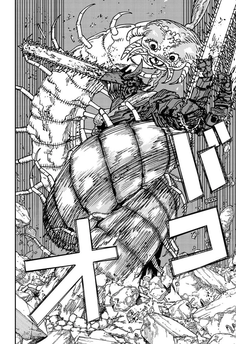 Chainsaw Man Manga Chapter 172 page 9 - Bzzz! Boom! Chomp! scene