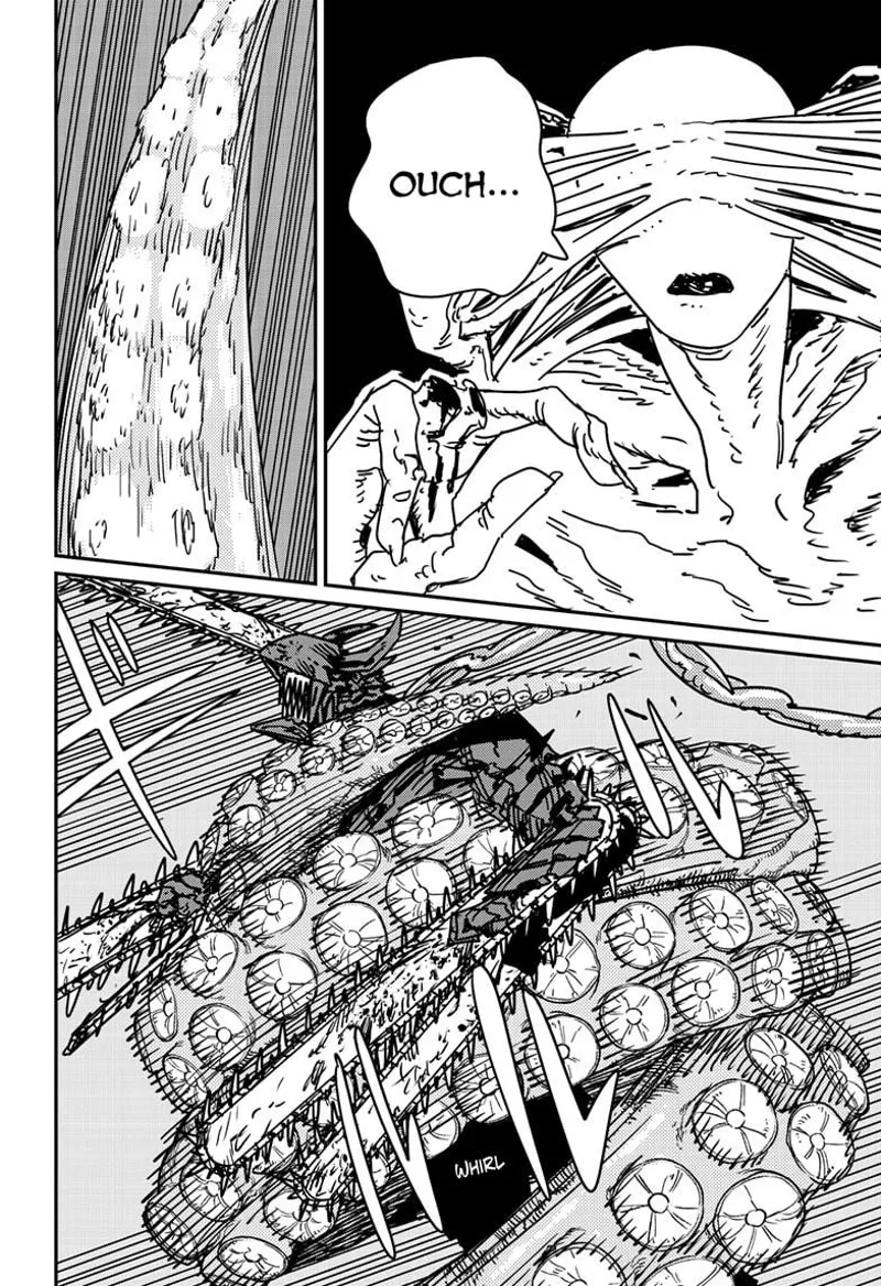 Chainsaw Man Manga Chapter 173 page 13 - Hard of Hearing scene