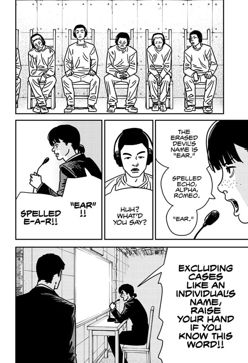 Chainsaw Man Manga Chapter 173 page 3 - Hard of Hearing scene