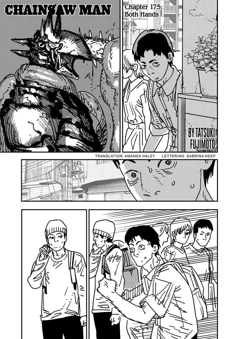 Chainsaw Man Manga Chapter 175 page 1 - Both Hands scene